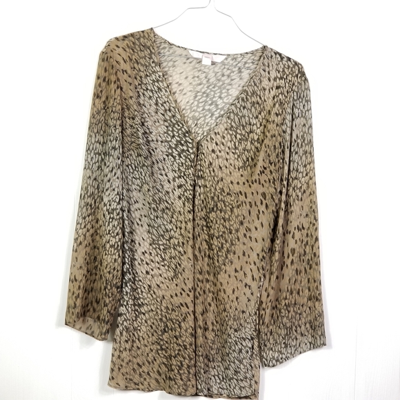 Victoria secret leopard print top sz L - Picture 1 of 4